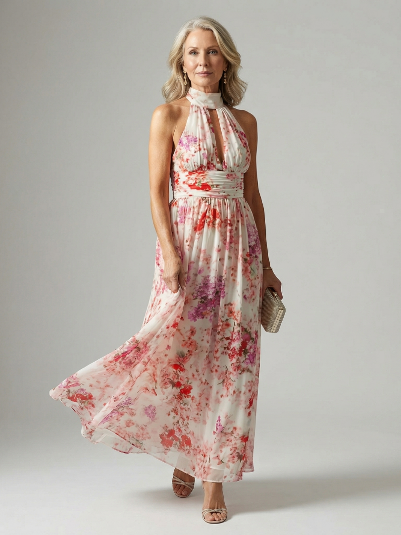 The Giselle Keyhole Maxi Dress