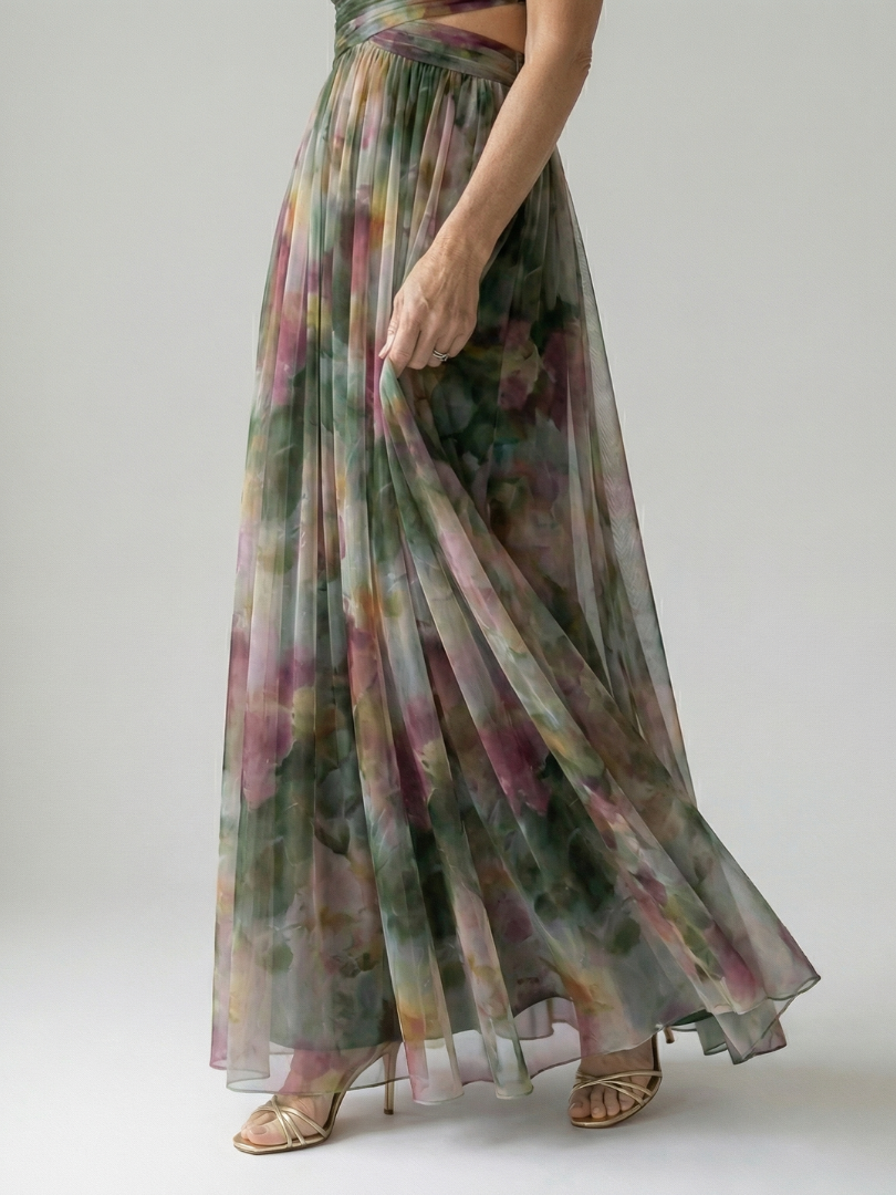 The Celestine Wrap Maxi Dress