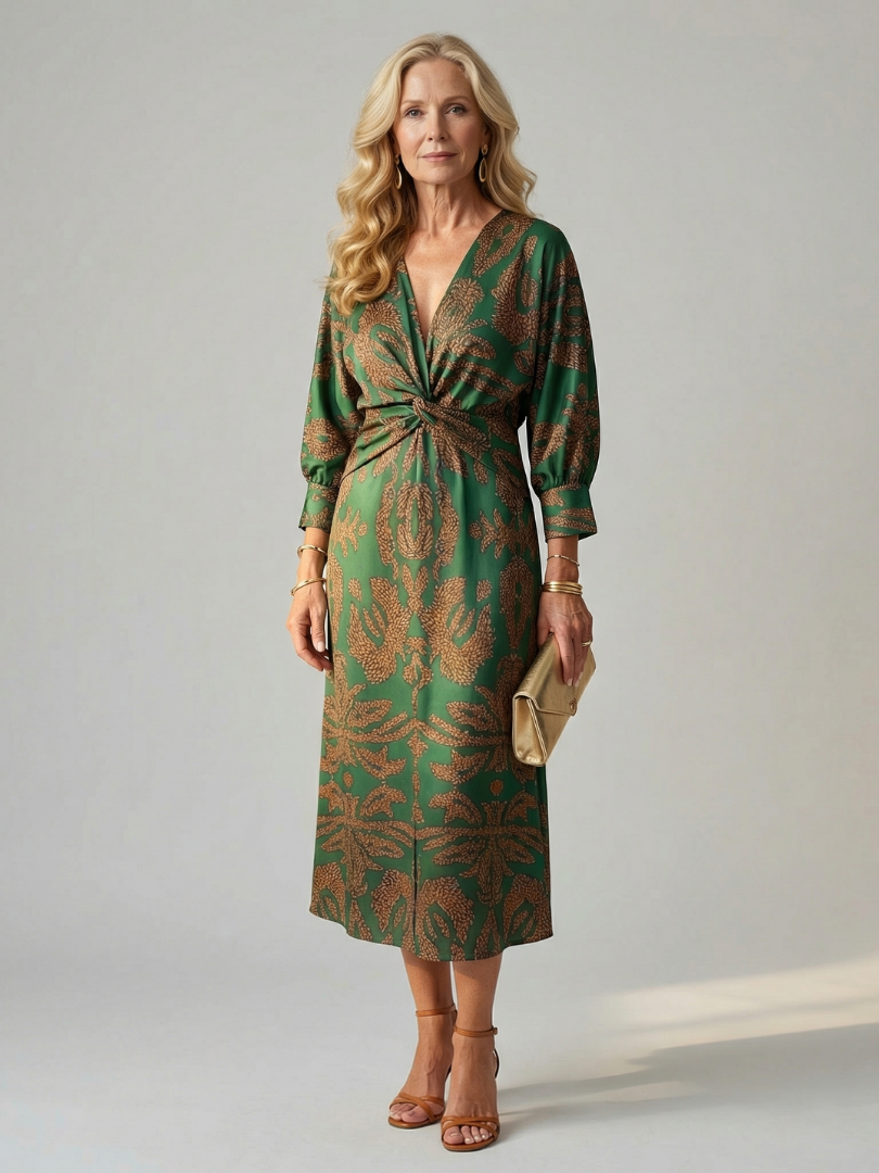 The Nadia Twist-Front Dress