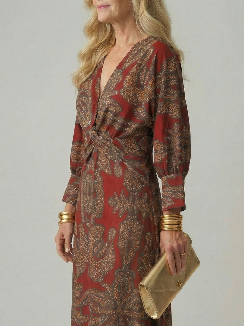 The Nadia Twist-Front Dress