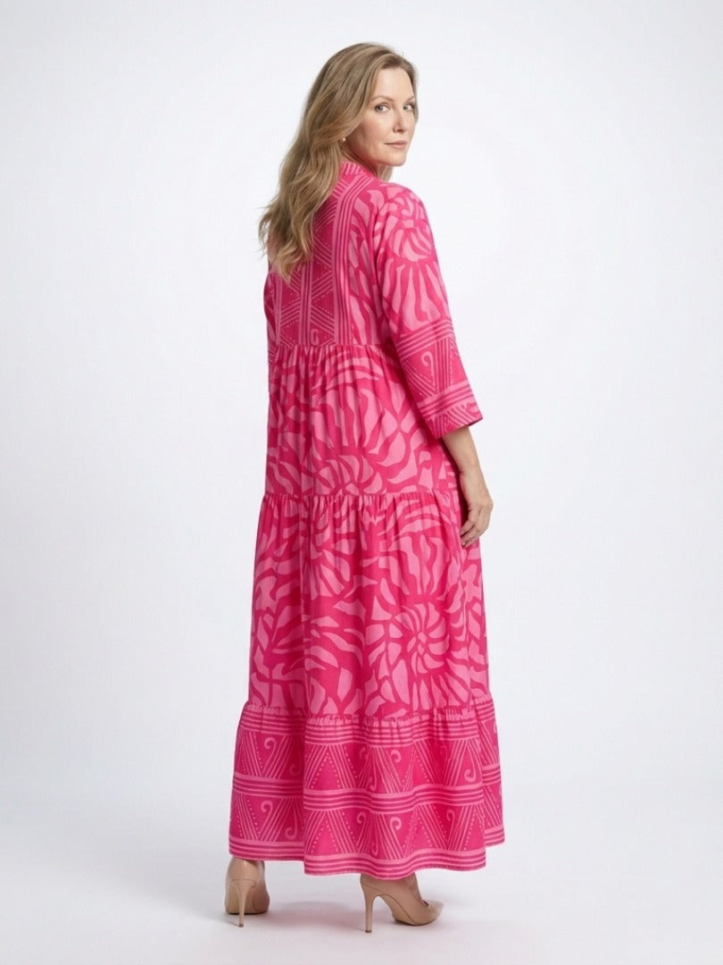The Marielle Button Front Maxi Dress