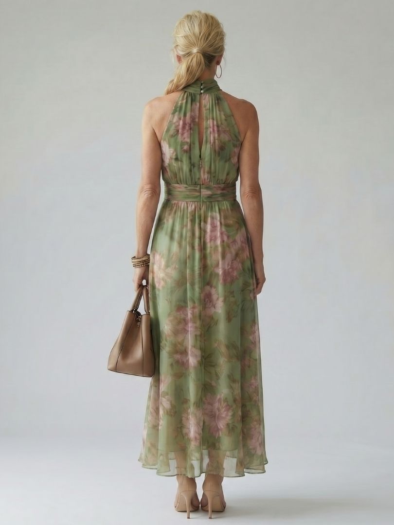 The Marguerite Halter Maxi Dress