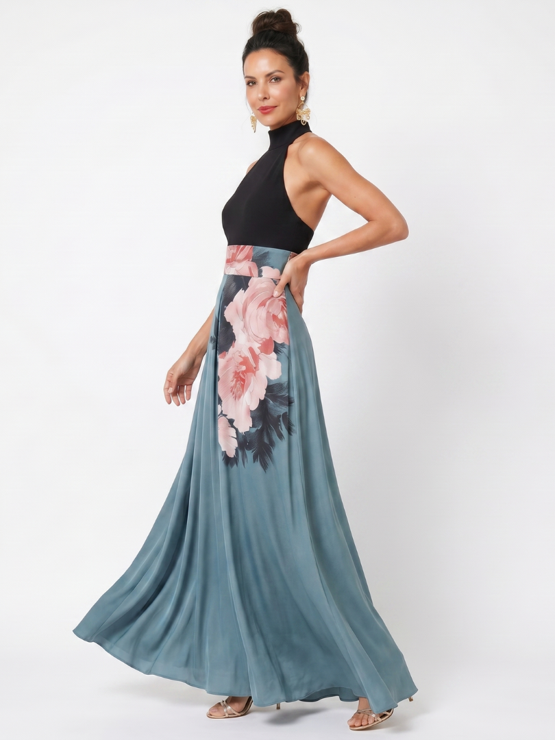 The Isolde Halter Maxi Dress