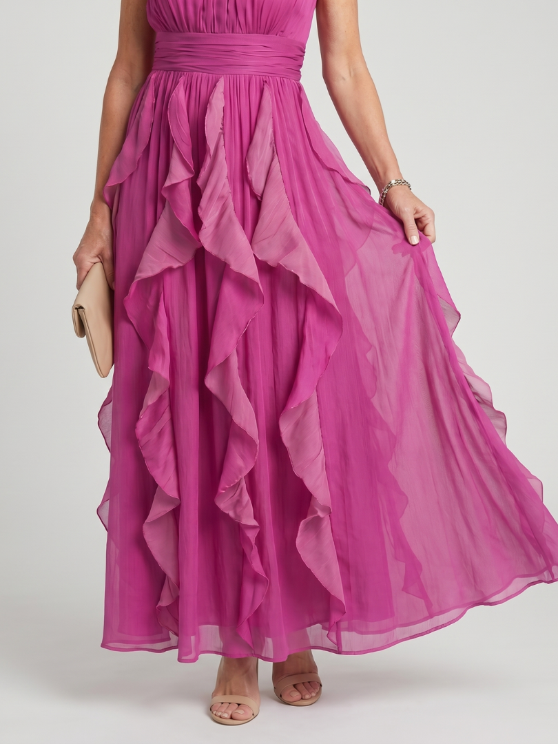 The Lysandra Ruffle Maxi Dress