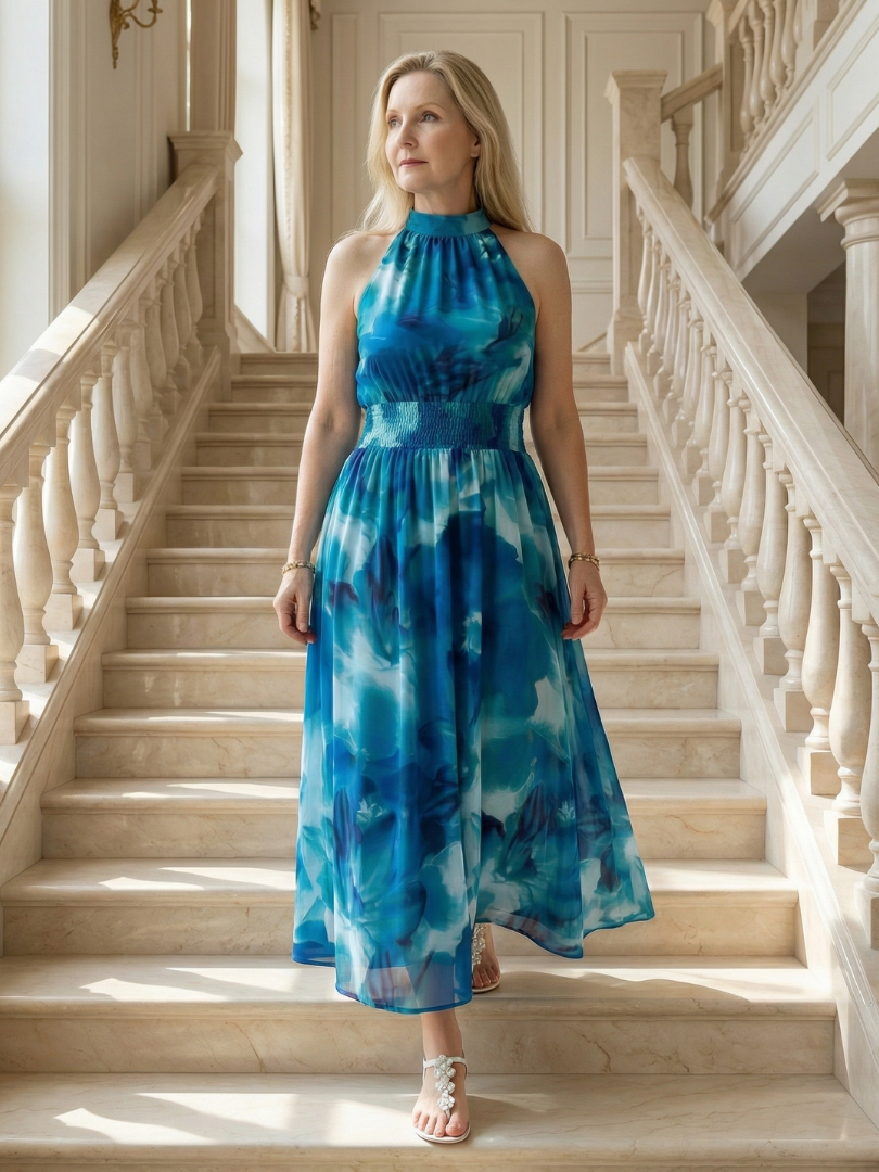 The Bronte Halter Maxi Dress