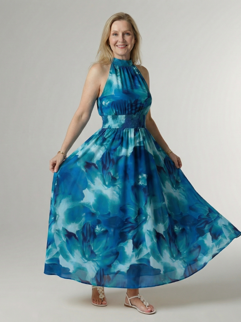 The Bronte Halter Maxi Dress