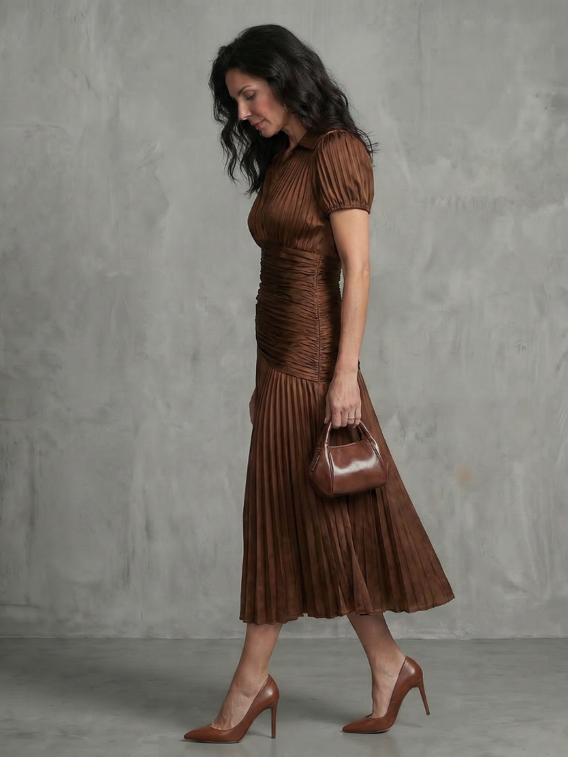 The Imogen Collared Midi Dress