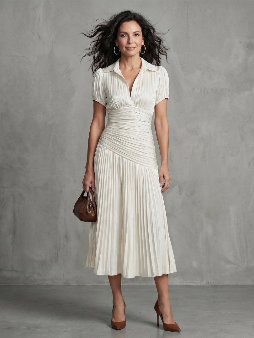 The Imogen Collared Midi Dress