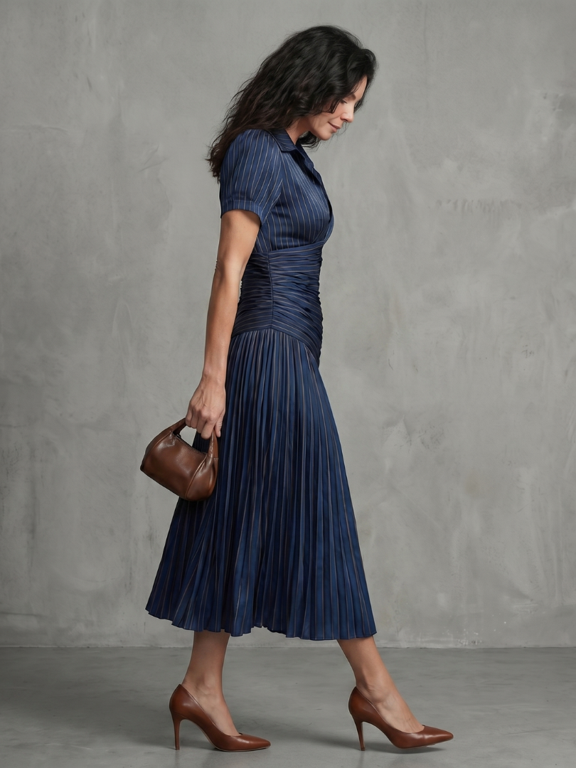 The Imogen Collared Midi Dress