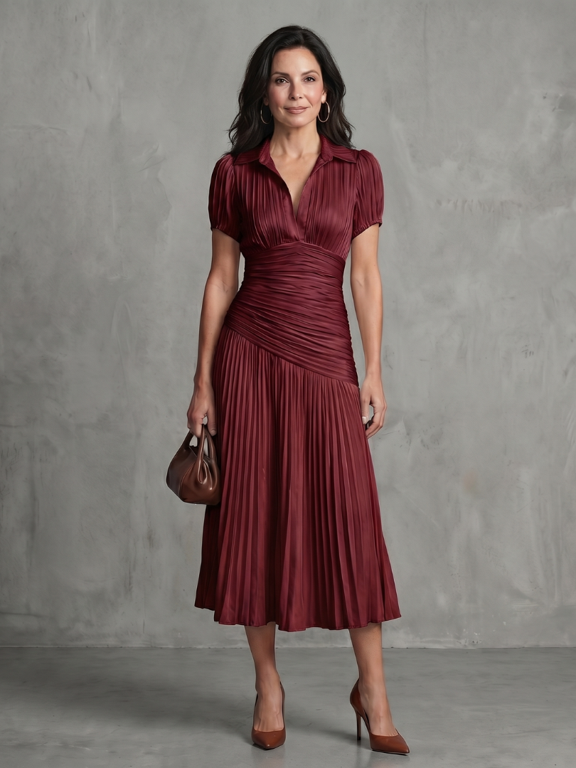 The Imogen Collared Midi Dress