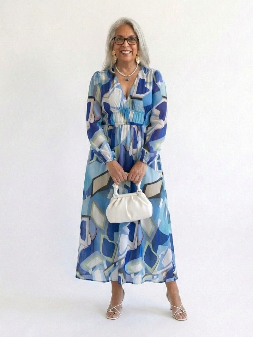 The Althea Long Sleeve Floral Maxi Dress