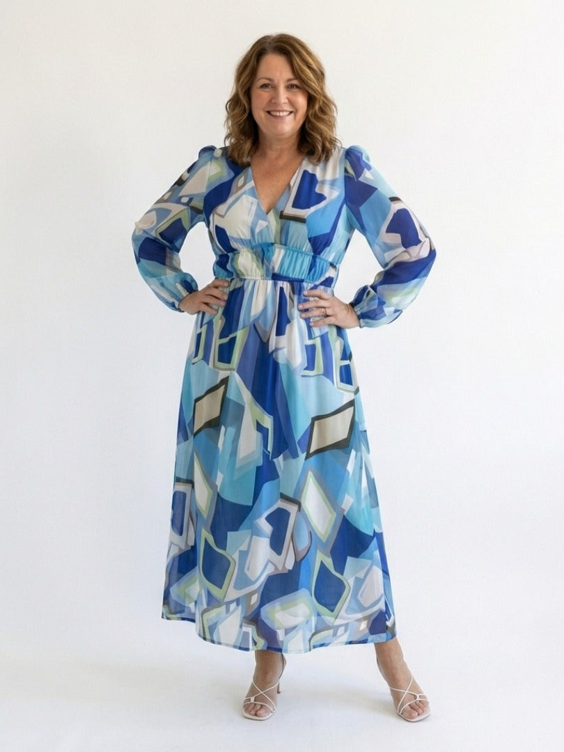 The Althea Long Sleeve Floral Maxi Dress