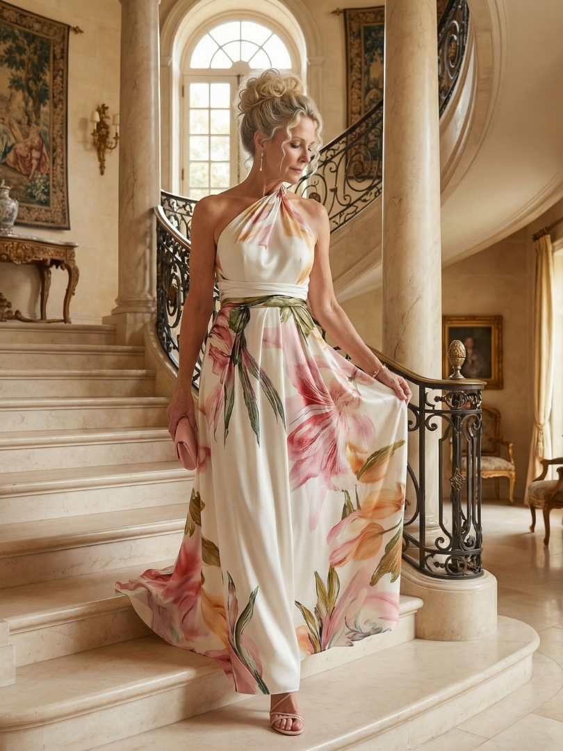 The Mabel One-Shoulder Maxi Dress