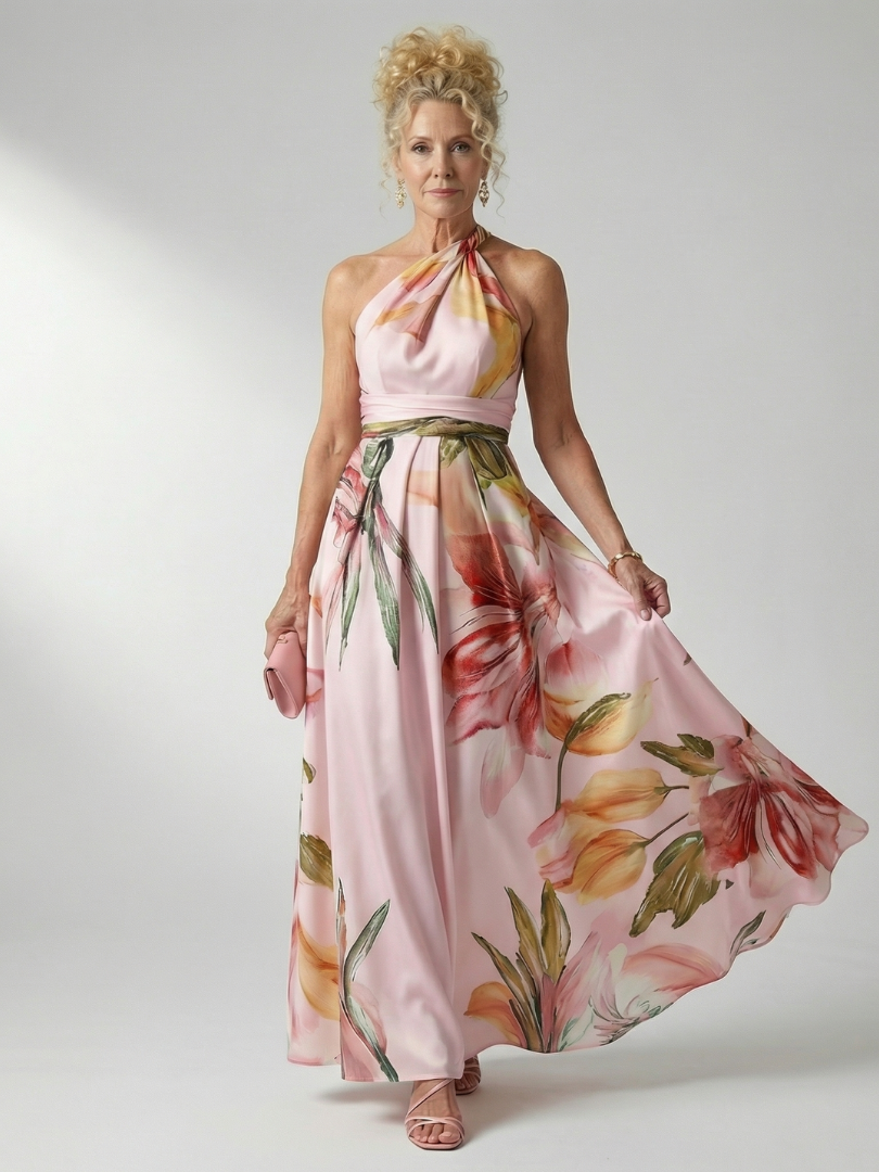 The Mabel One-Shoulder Maxi Dress