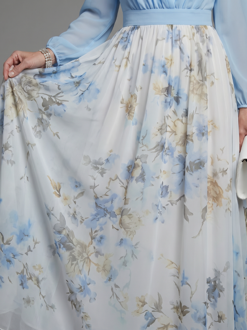 The Rhea V-Neck Maxi Dress