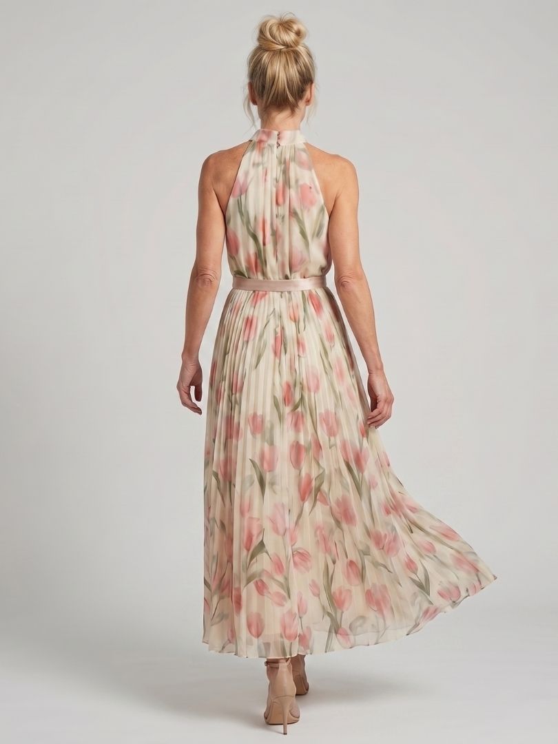 The Anouk Pleated Maxi Dress