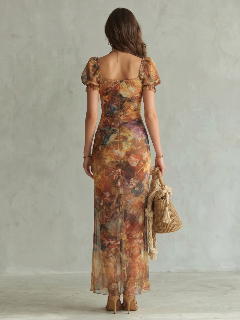 The Coralie Ruched Midi Dress