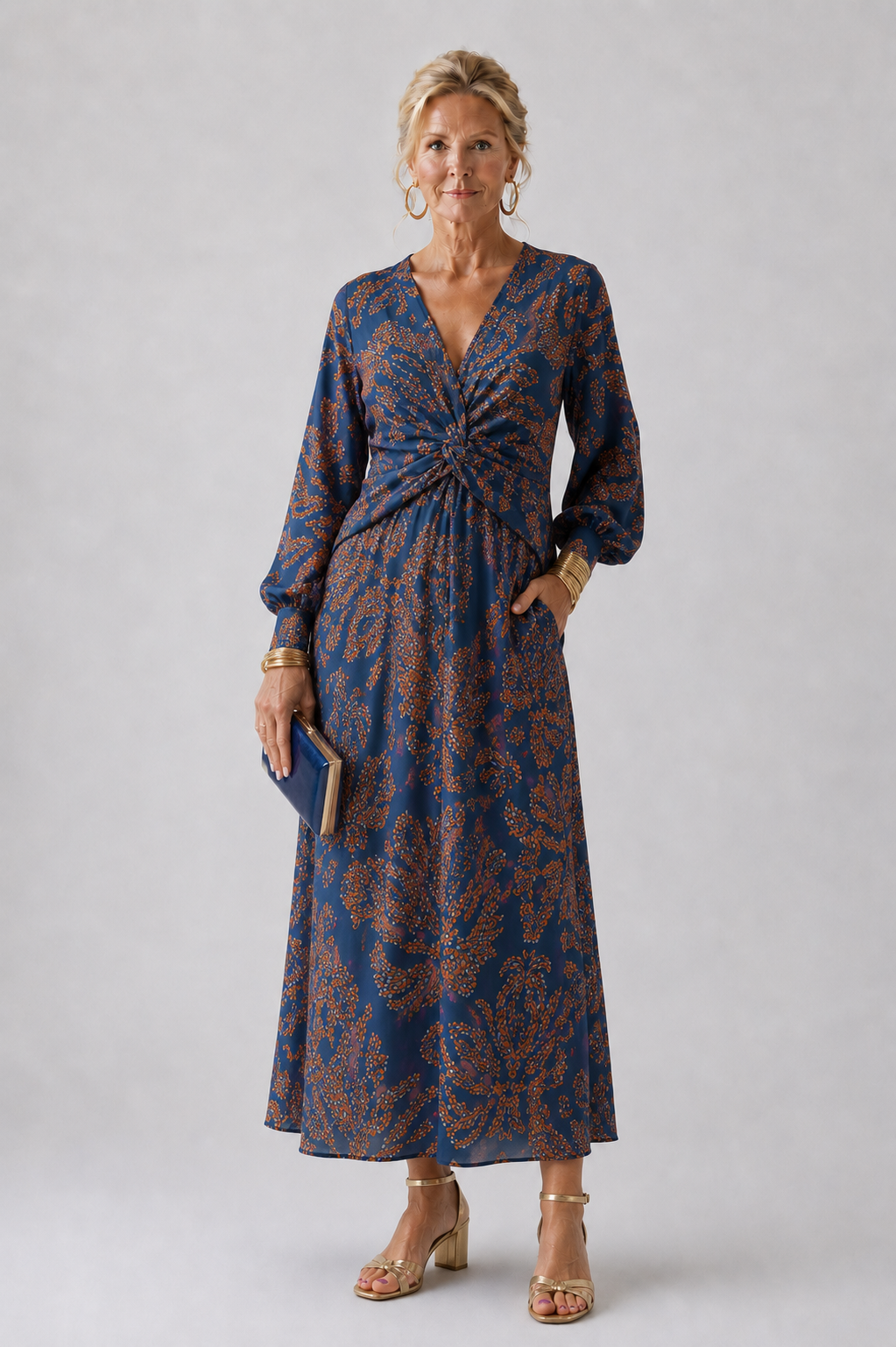 The Marlowe Twist-Front Maxi Dress