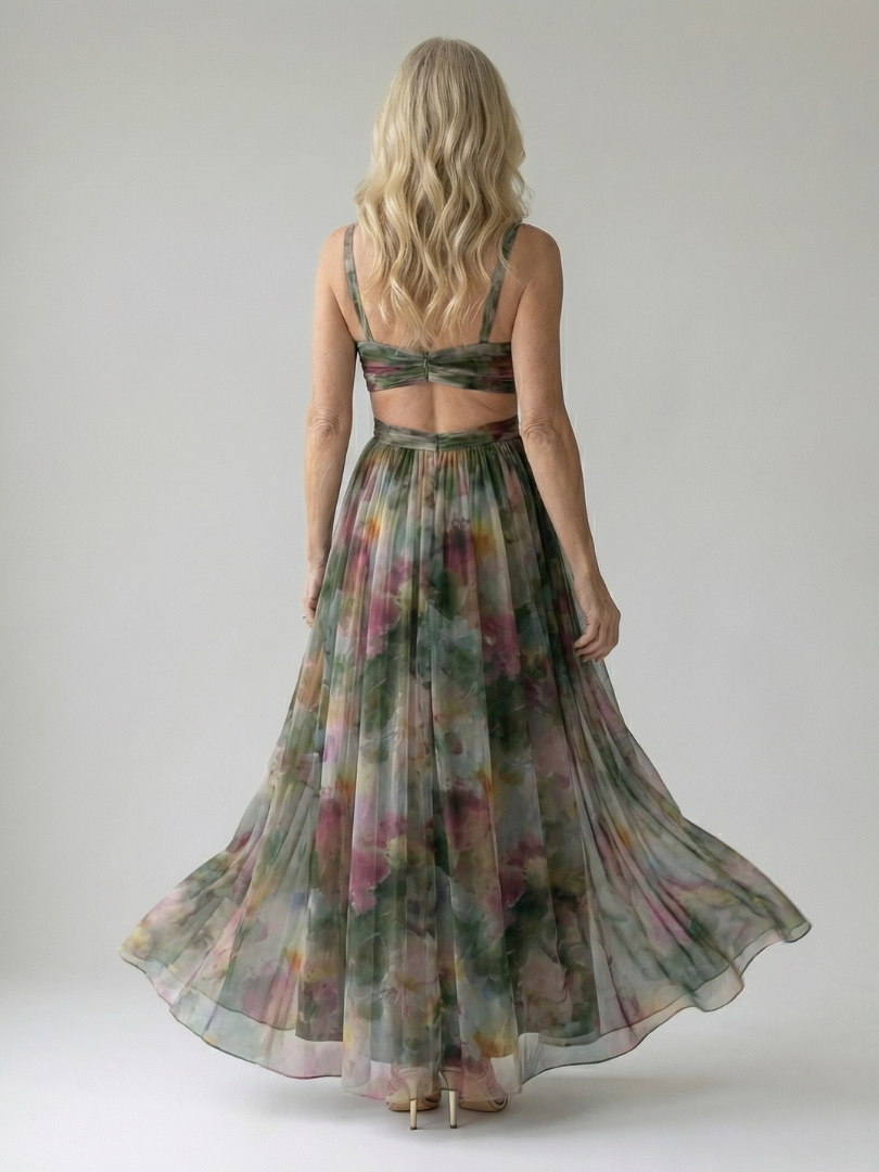 The Celestine Wrap Maxi Dress