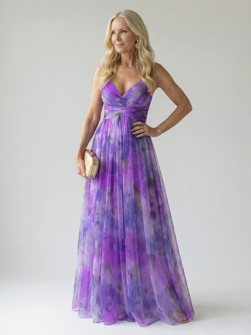 The Celestine Wrap Maxi Dress