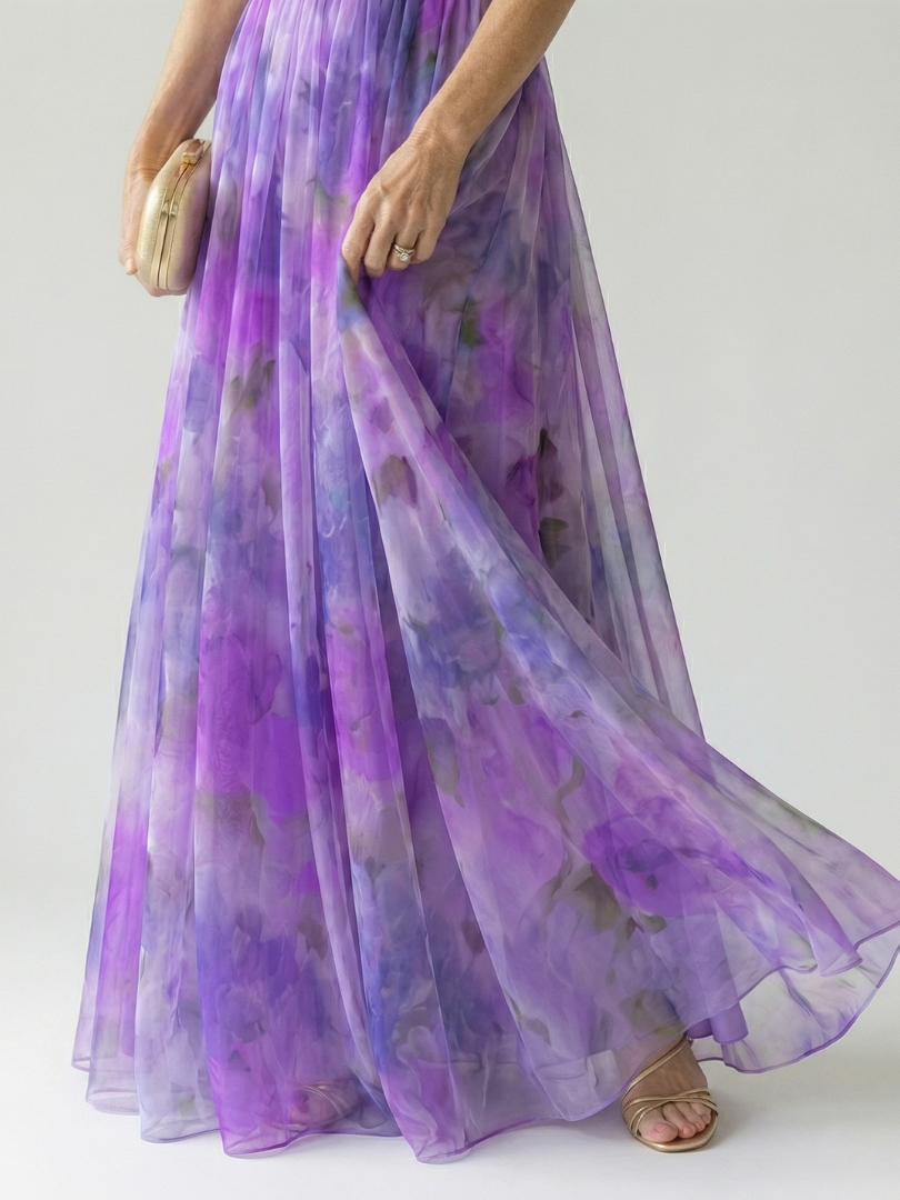 The Celestine Wrap Maxi Dress