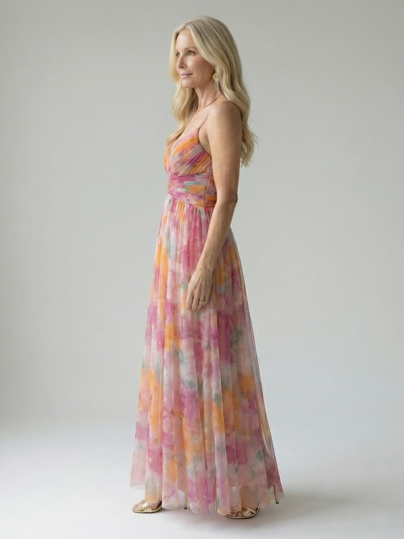 The Celestine Wrap Maxi Dress