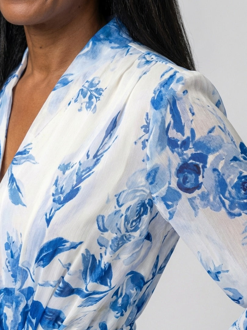 The Lillian Floral Wrap Maxi Dress