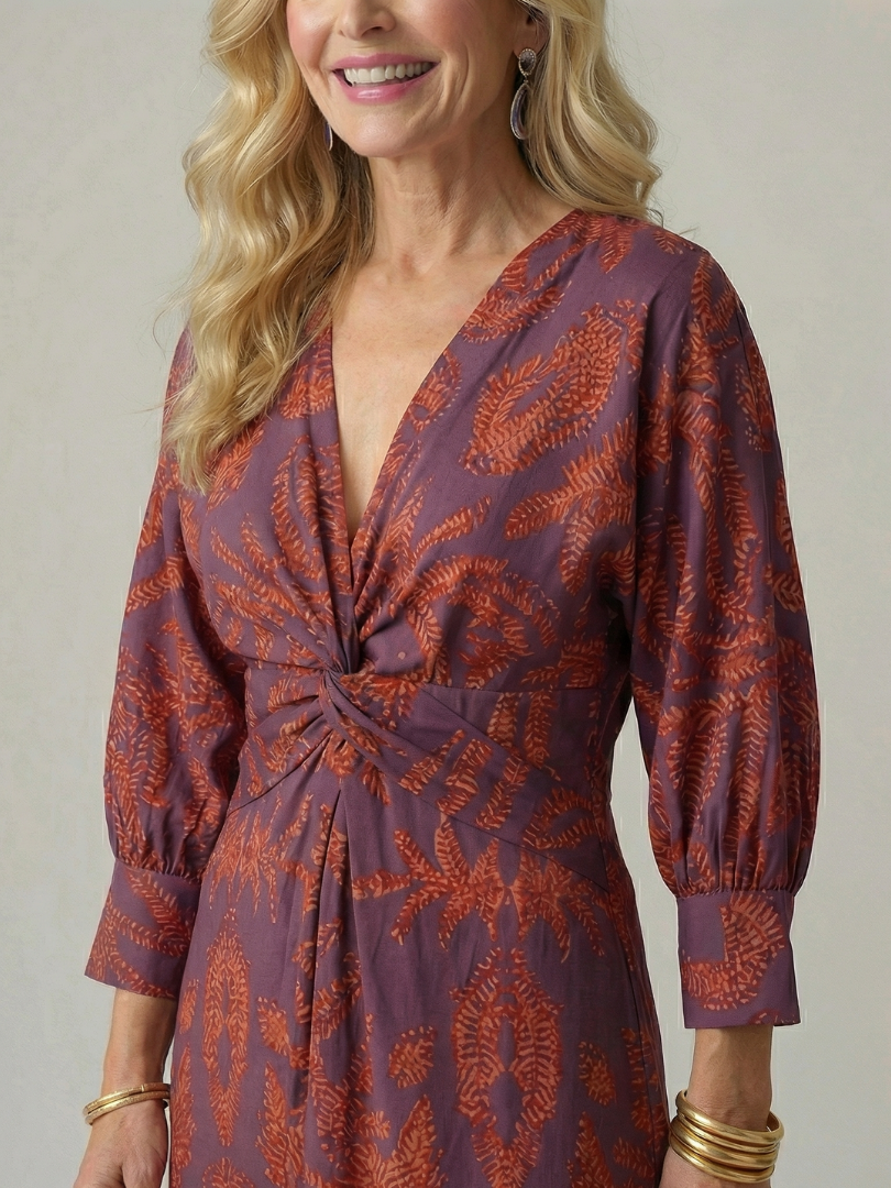 The Nadia Twist-Front Dress