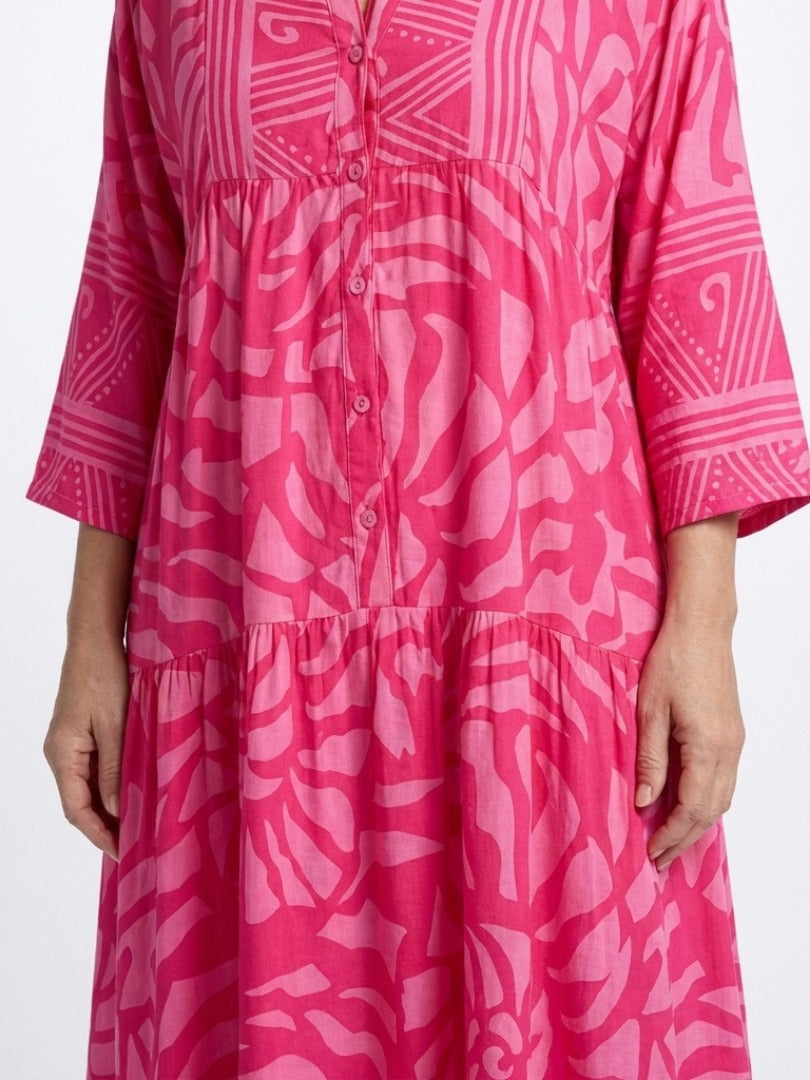 The Marielle Button Front Maxi Dress