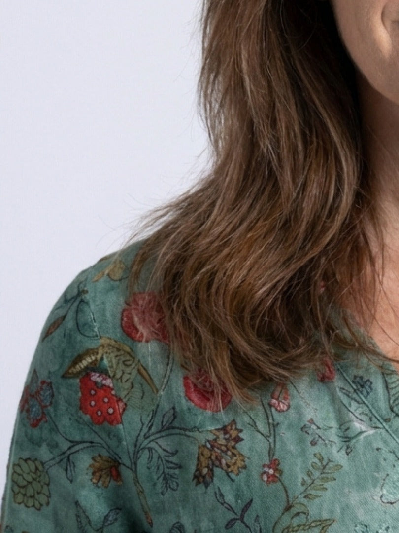 The Marina Floral V-Neck Maxi Dress