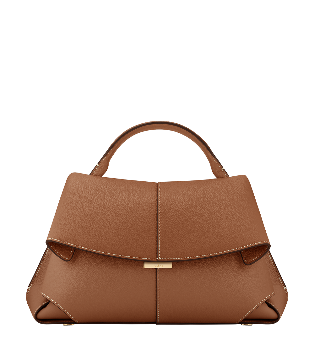 Greta | Textured Camel Leather Bag