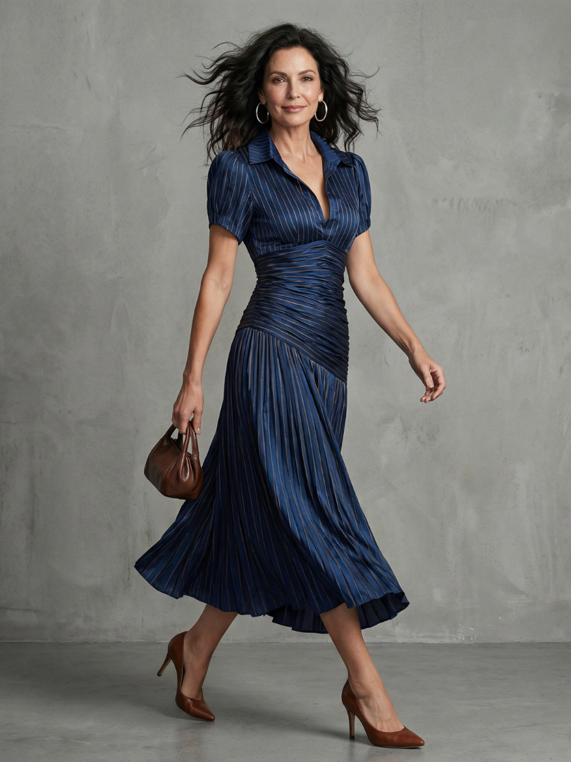 The Imogen Collared Midi Dress